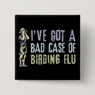 Vogelbeobachtung Grippe Button