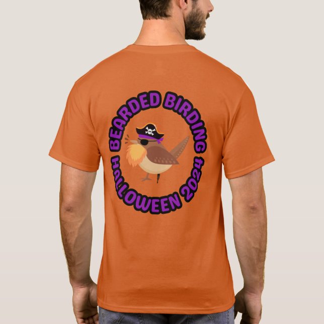 Vogelbeobachtung Halloween 2024 T - Shirt (Rückseite)