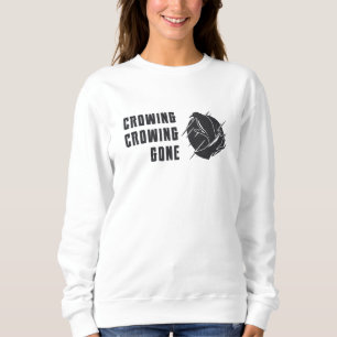 Vogelbeobachtung Krähen Wahnsinn Lustiger Vogelbeo Sweatshirt