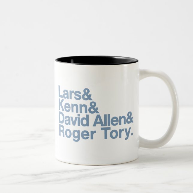 Vogelbeobachtung-Legenden Zweifarbige Tasse (Rechts)