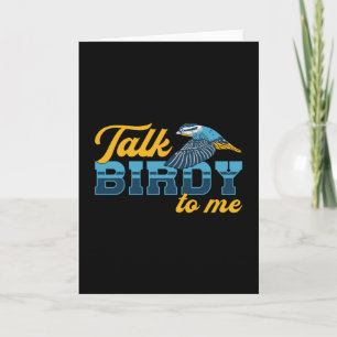 Vogelbeobachtung Retro Talk Birdy To Me Vogelbeoba Karte