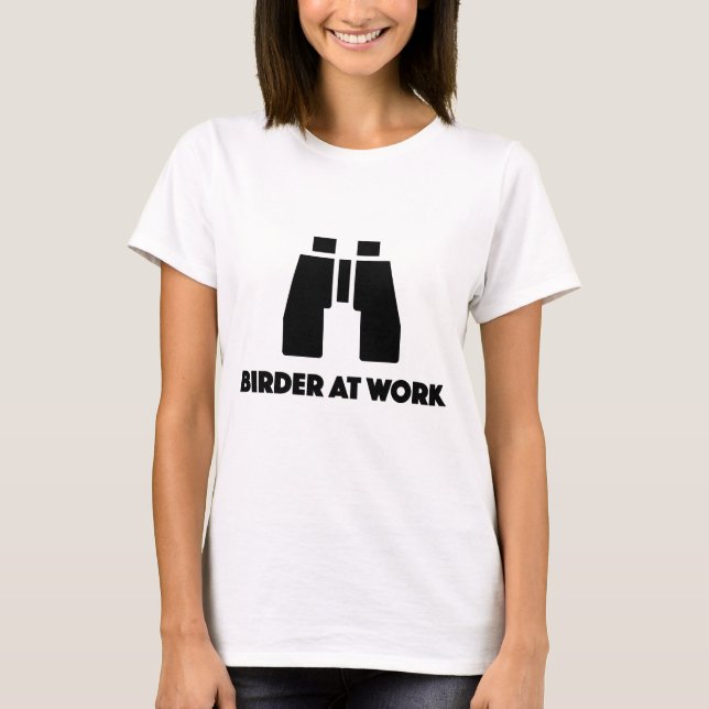 Vogelbeobachtung-T - Shirt für Vogelbeobachter (Vorderseite)