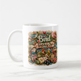 Vogelbeobachtungsclub-Tasse | Hübsche Vogelliebhab Kaffeetasse