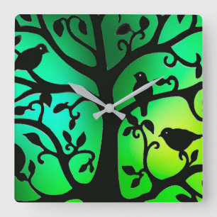 Vogelbild für die große Uhr