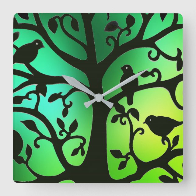 Vogelbild für die große Uhr (Vorderseite)