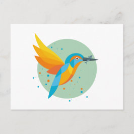 Vogelbild - Kingfisher Postkarte