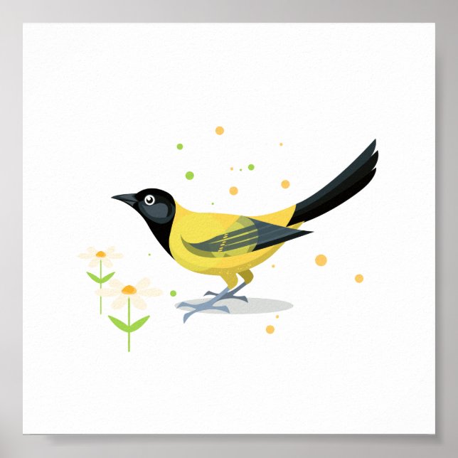 Vogelbild Poster (Vorne)