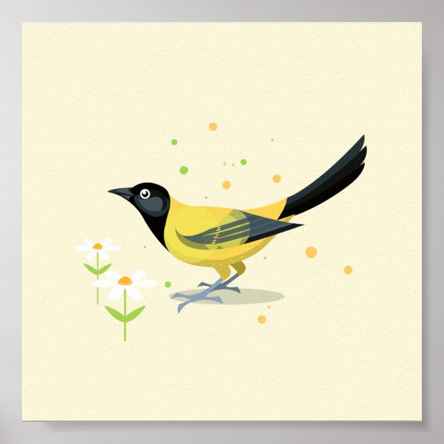 Vogelbild Poster (Vorne)