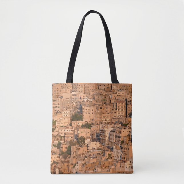 Vogelblick auf die arabische Stadt. Amman. Jordani Tasche (Vorderseite)