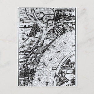 Vogelblick auf die Themse Postkarte