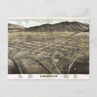 Vogelblick auf Leadville, Colorado (1879) Postkarte