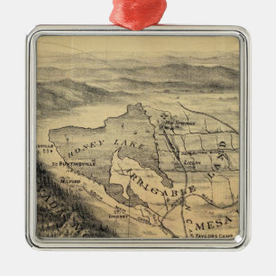 Vogelblick, Honey Lake Valley Ornament Aus Metall