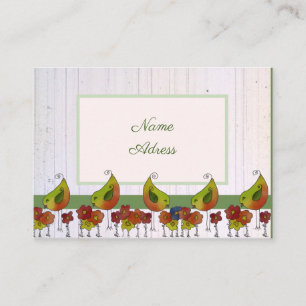 Vogelborte Visitenkarte