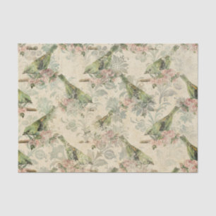 Vogeldecoupage Vintage-Ephemeren Seidenpapier