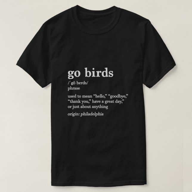 Vogeldefinition T-Shirt (Design vorne)