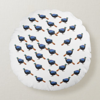 Vogeldesign Rundes Kissen
