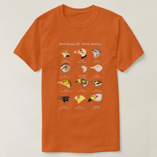 Vogeldrossel in Nordamerika Niedlicher Feldführer T-Shirt (Design vorne)