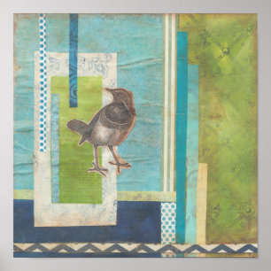 Vogeleinklebebuch I Poster