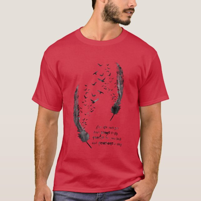Vogelfederfreunde T-Shirt (Vorderseite)