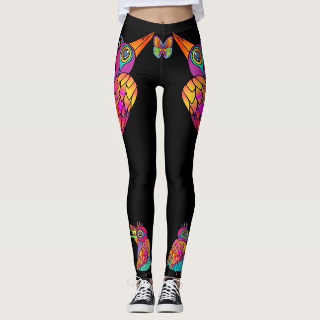 Vogelfigur Leggings (Vorderseite)
