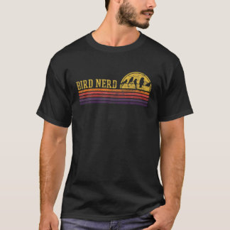 Vogelfreak Retro Vintage abgenutzter Vogelbeobacht T-Shirt