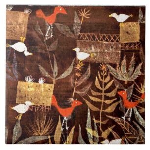 Vogelgarten, farbenfrohe abstrakte Kunst von Paul Fliese
