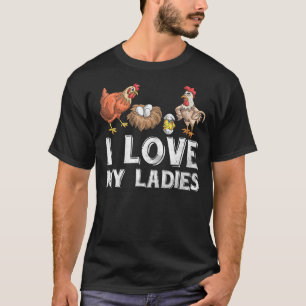 Vogelgeflügel Bauer Hen Rooster Farm Tierhuhn T-Shirt