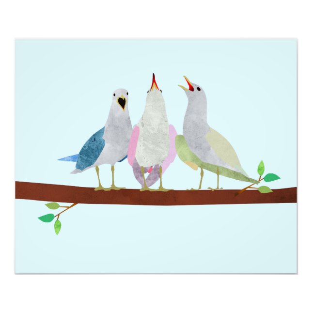 Vogelgesang Fotodruck (Vorne)