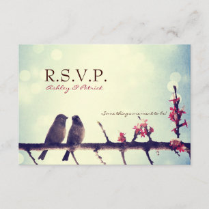 Vogelgeschichte RSVP Karte