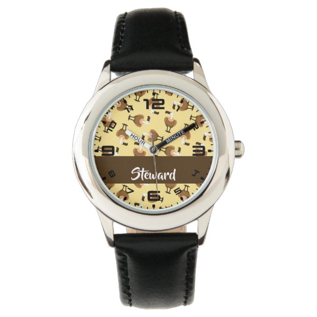 Vogelgewächse Armbanduhr (Vorderseite)