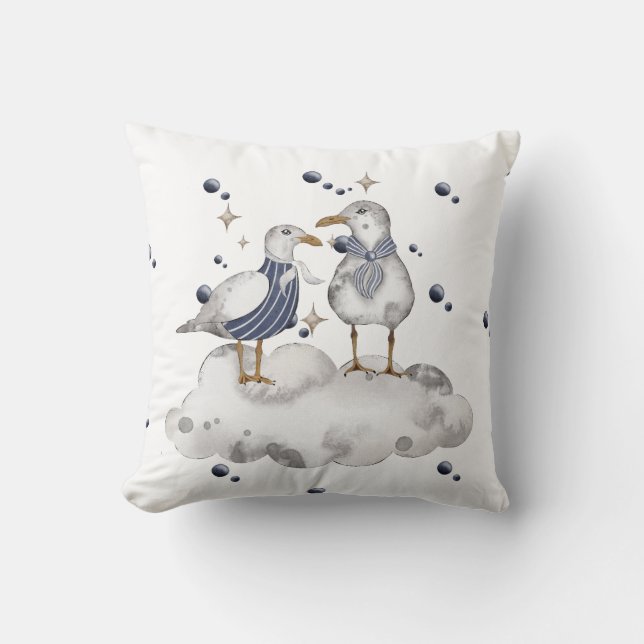 Vogelgezwirnkissen Kissen (Vorderseite)