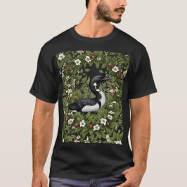 Vogelgezwitscher, umgeben von weißer Orchidee-Blum T-Shirt