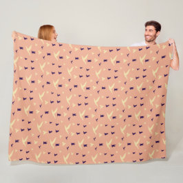 Vogelgezwitscherte "Freedom Throw Blanket" Fleecedecke