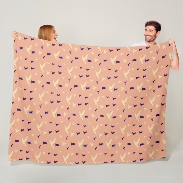Vogelgezwitscherte "Freedom Throw Blanket" Fleecedecke (Beispiel)