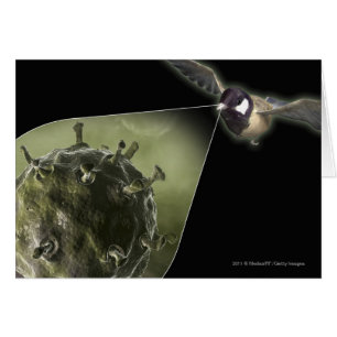 Vogelgrippe, die aus Vogel herauskommt