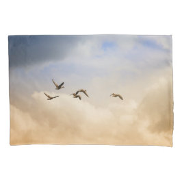 Vogelgrippe im Flug Kissenbezug