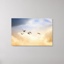 Vogelgrippe im Flug Leinwanddruck