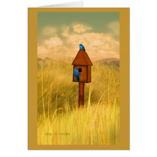 Vogelhaus in der Karte Mama Drosseln des Landes 2