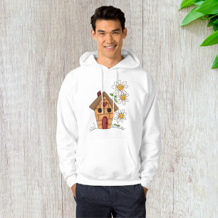 Vogelhaus und Blume Hoodie