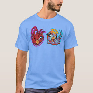 Vogelhimmlische Engel / Vogel-Hölle-Mädchen T-Shirt