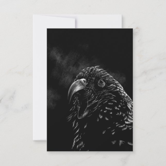 Vogelhirn Dankeskarte (Vorderseite)