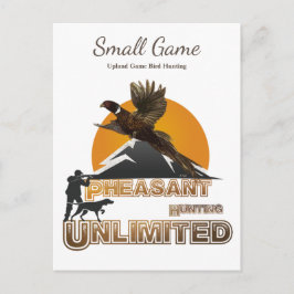 Vogelhund , Vogeljagd in Upland Postkarte