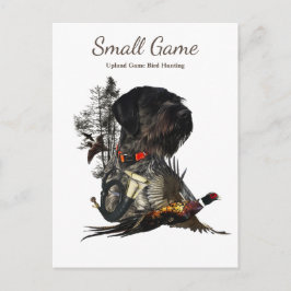 Vogelhund , Vogeljagd in Upland Postkarte