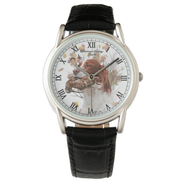 Vogelhund, Waldhundjagd Armbanduhr (Vorderseite)