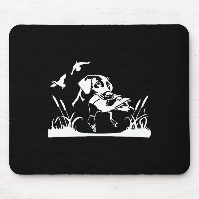 Vogelhundenjagd Willow in der Sumpfjagd Mousepad (Vorne)