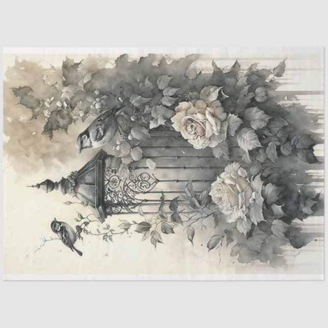 Vogelkäfig Seidenpapier (Vorderseite)