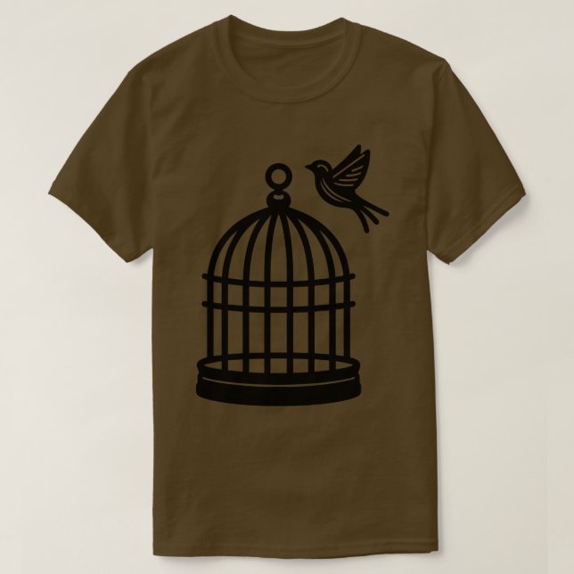 Vogelkäfig T-Shirt (Design vorne)
