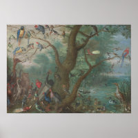 Vogelkonzert - Jan van Kessel Kunstposter