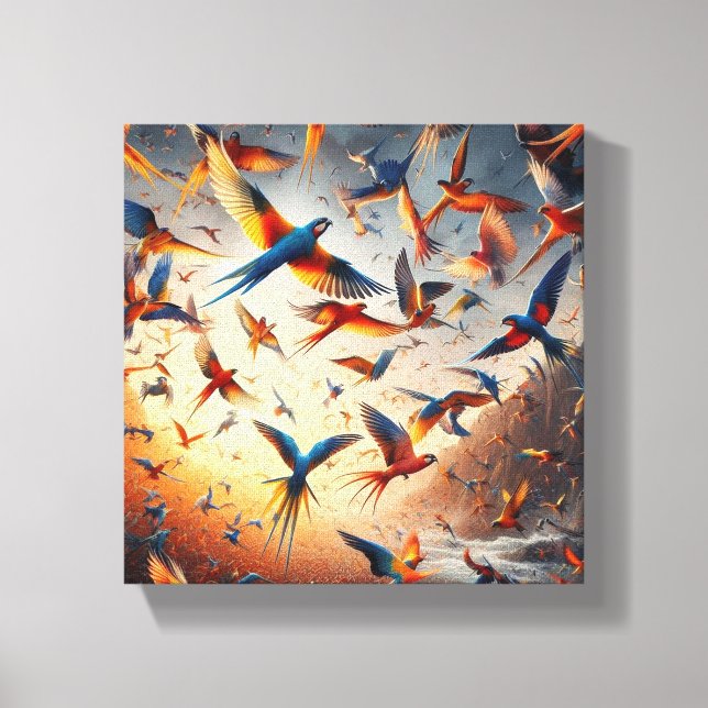 Vogelkunst Leinwanddruck (Vorderseite)