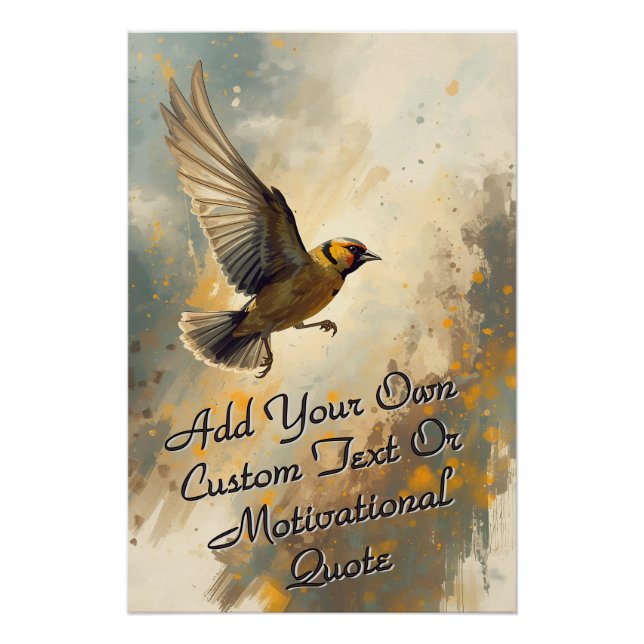Vogelkunst - Motivierend Angebot hinzufügen Poster (Vorderseite)